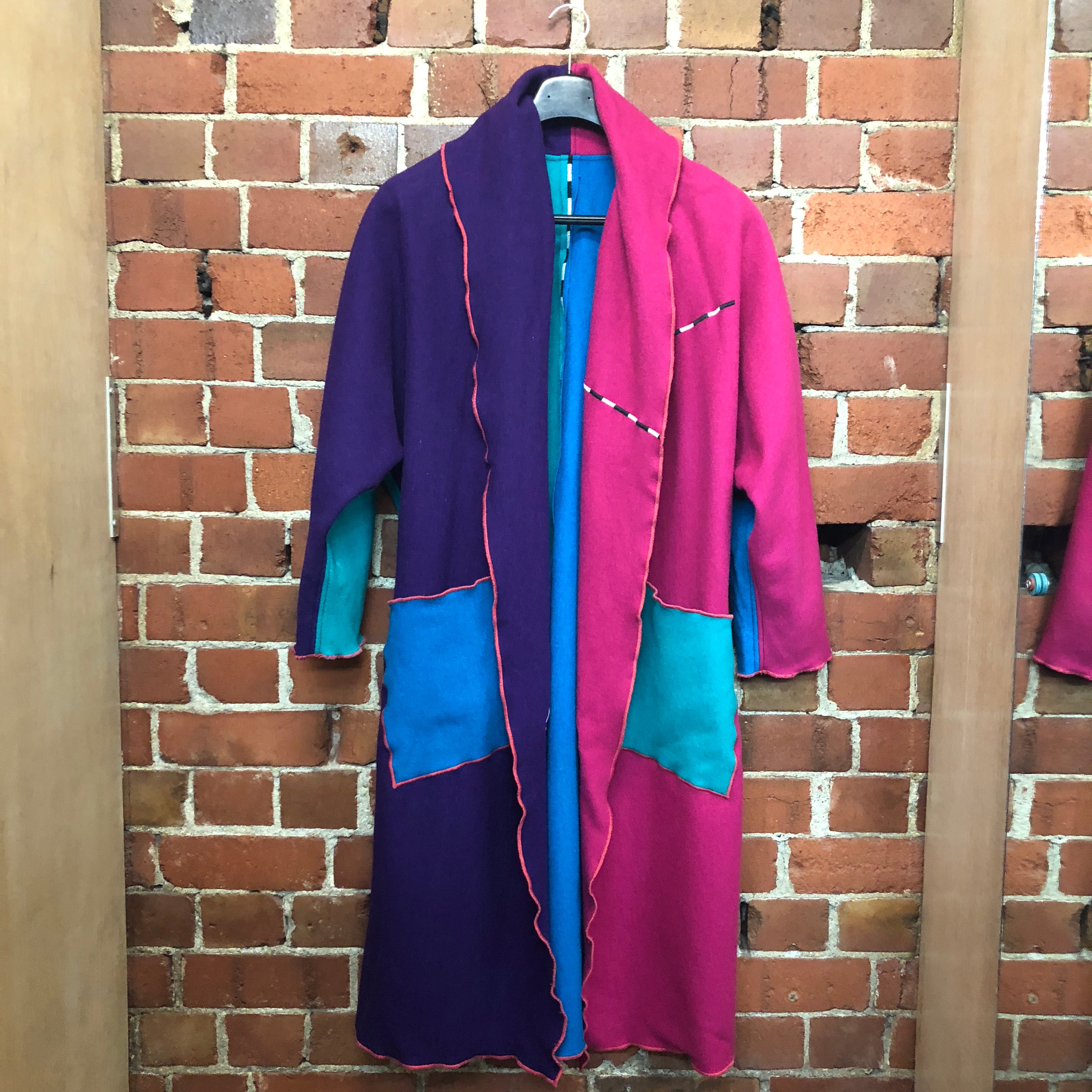 1980s CINDY OWINGS USA designer wool coat