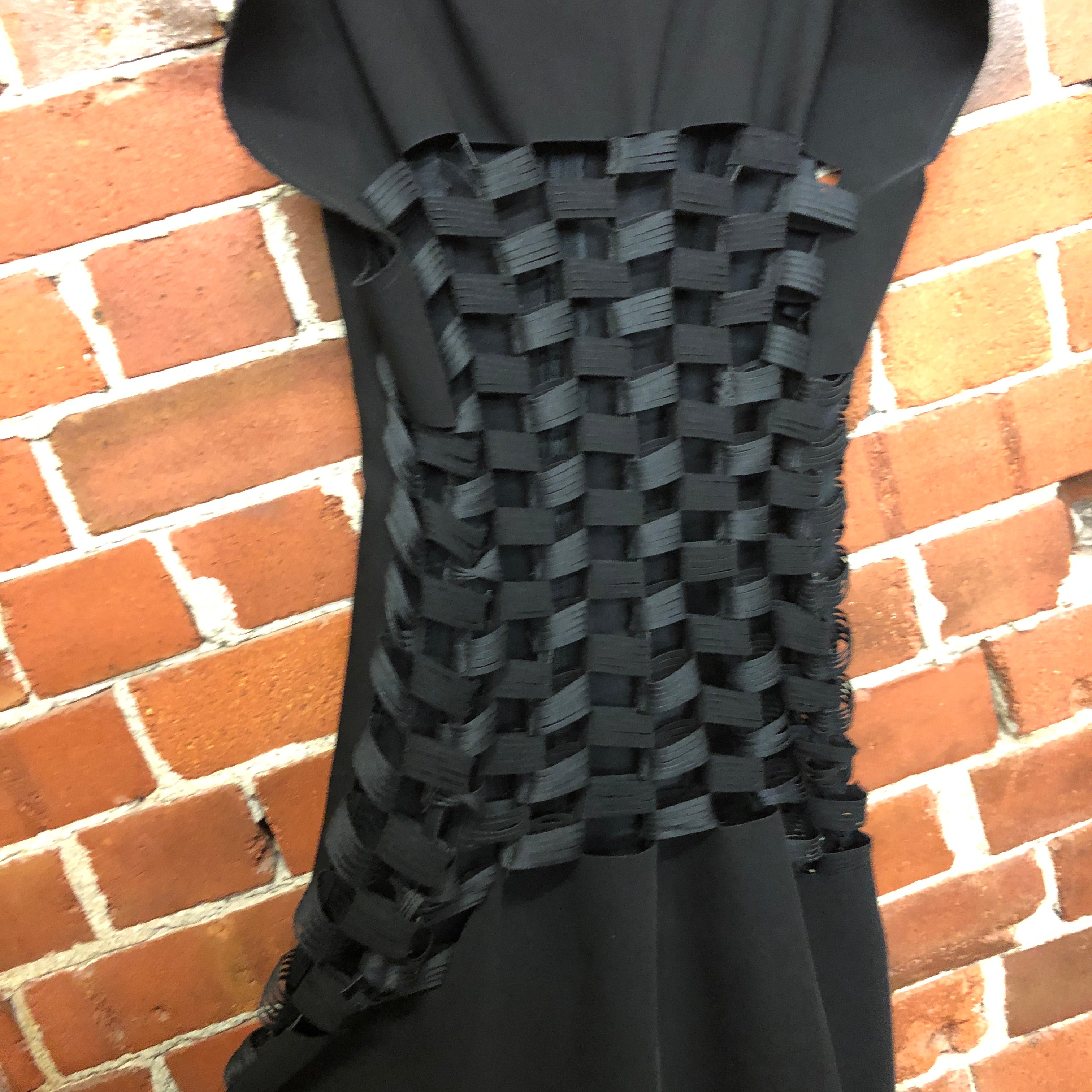 NOIR KEI NINOMIYA COMME DES GARCONS elastic front dress