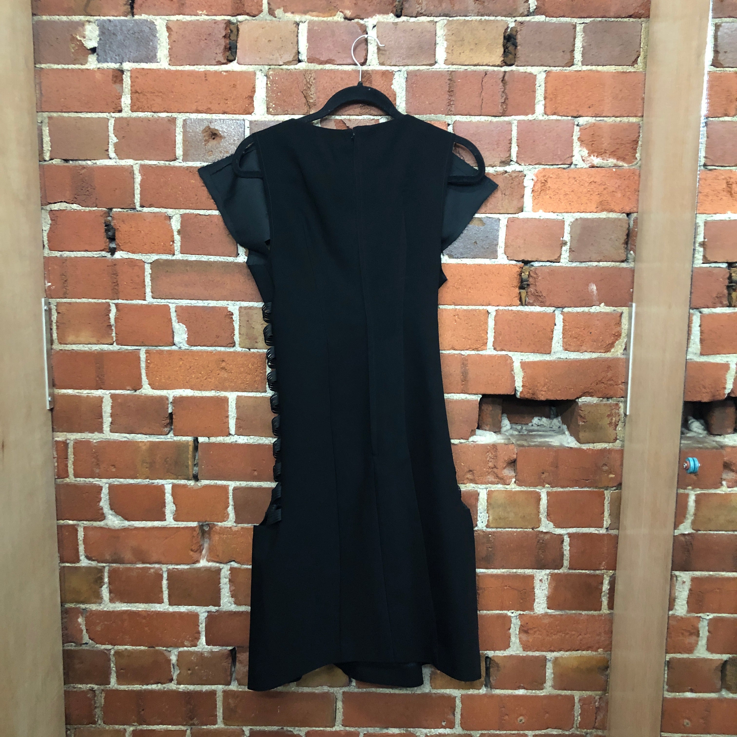 NOIR KEI NINOMIYA COMME DES GARCONS elastic front dress