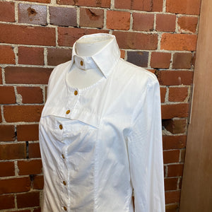 VIVIENNE WESTWOOD cut out cotton shirt