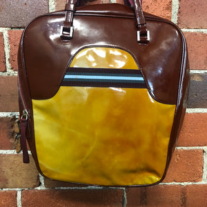 PRADA patent leather bowling bag