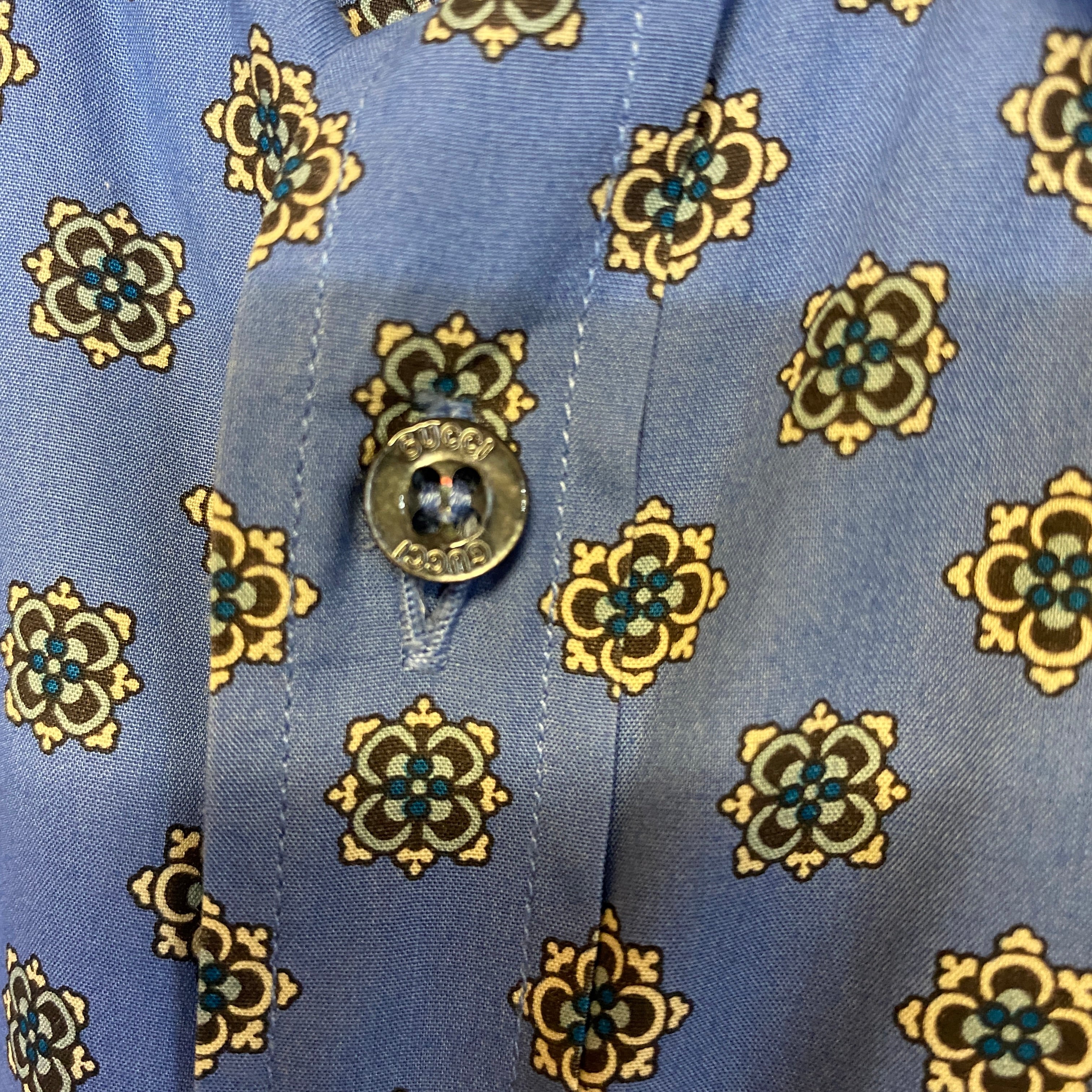 GUCCI patterned cotton shirt