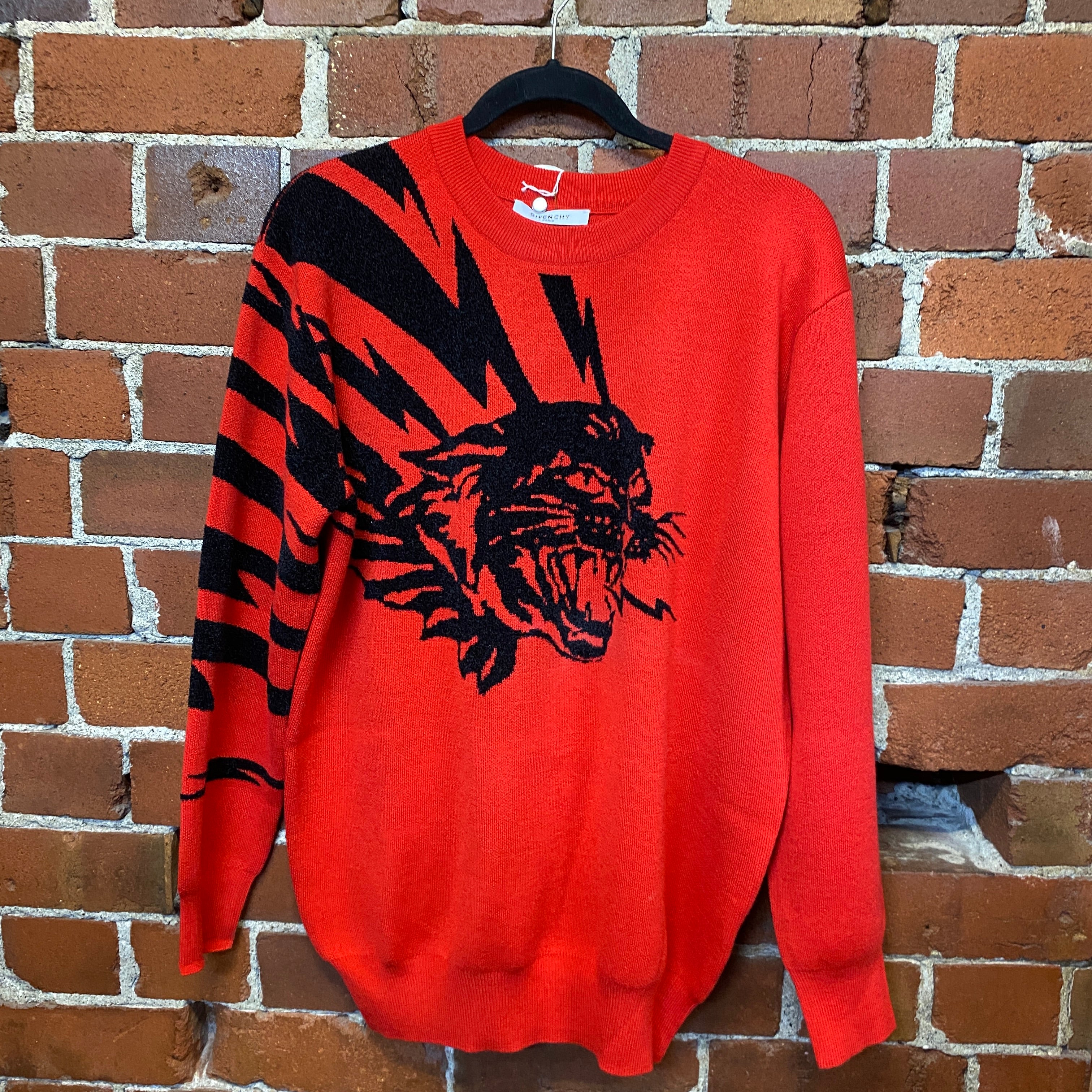 GIVENCHY pure wool tiger jumper