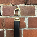 CHRISTIAN DIOR leather belt