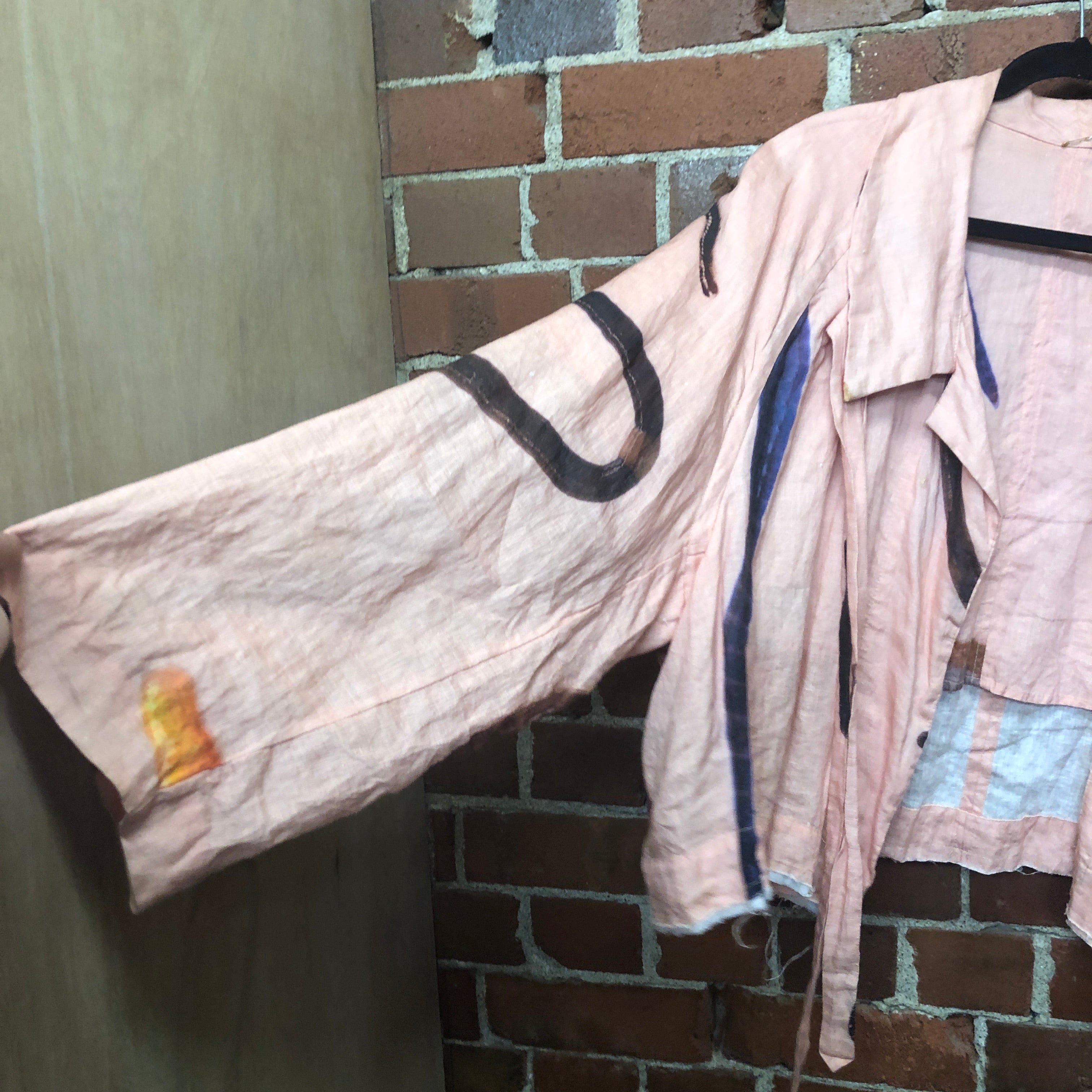 LELA JACOBS 2019 WORM linen workers jacket