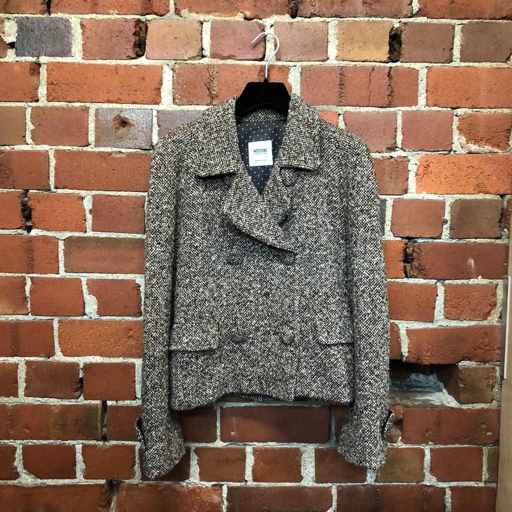 MOSCHINO wool tweed jacket