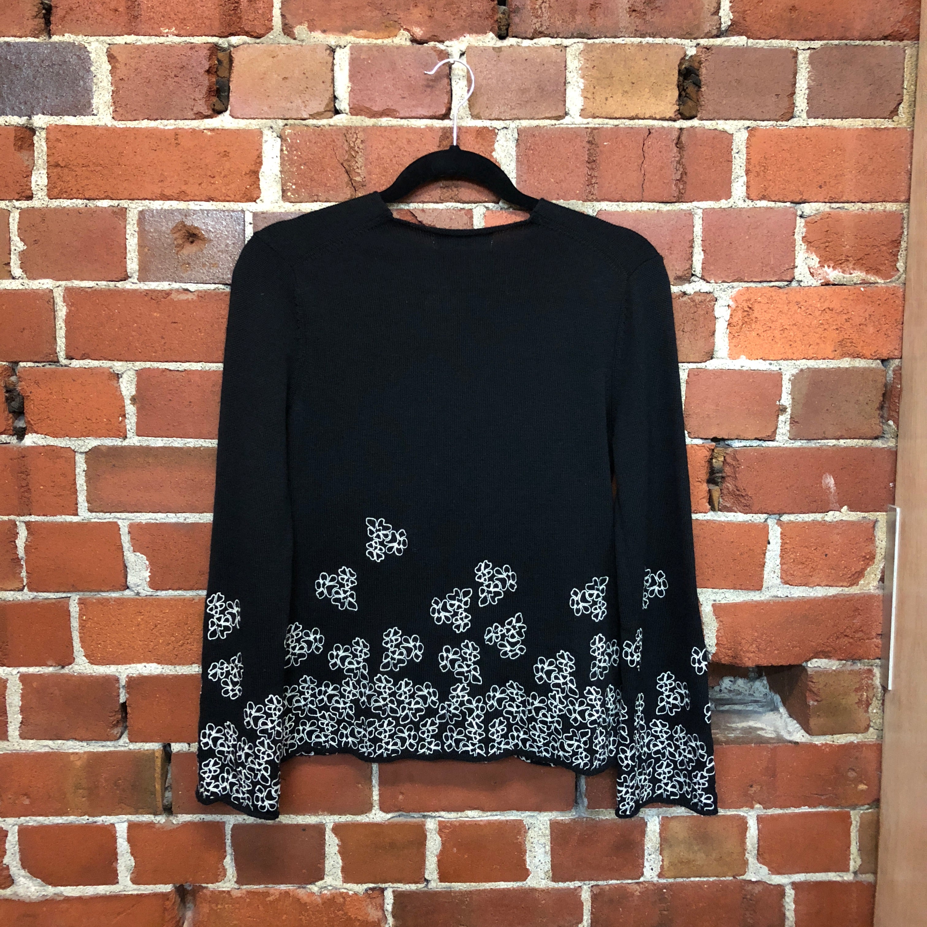 COMME DES GARCONS wool embroided top