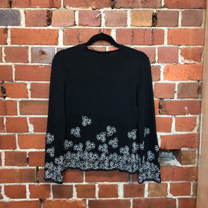 COMME DES GARCONS wool embroided top
