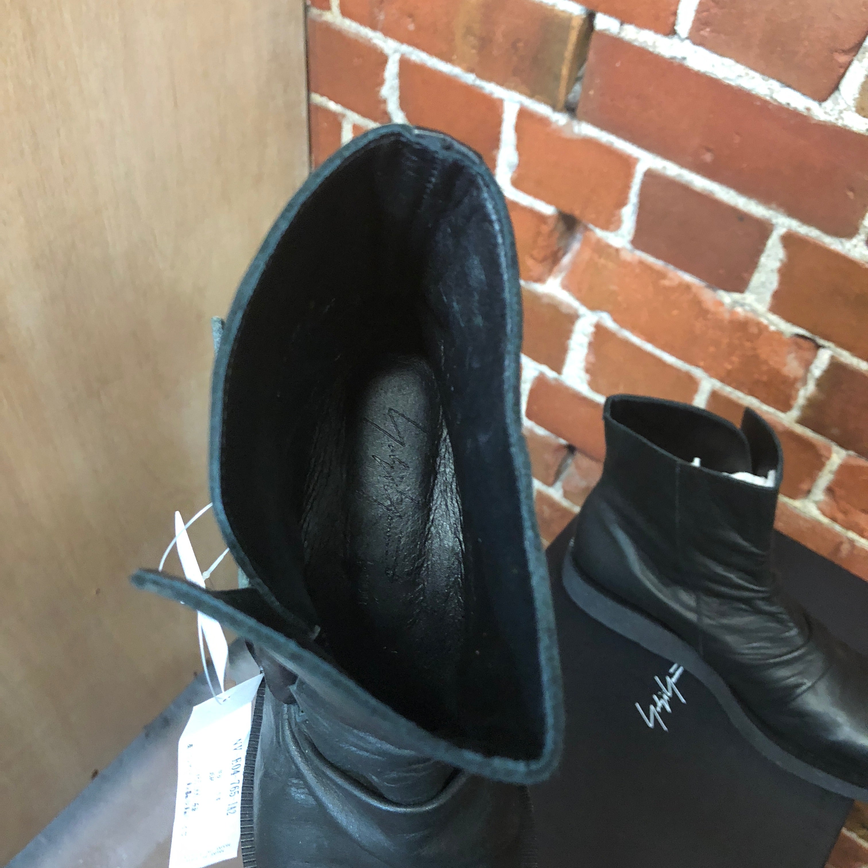 YOHJI YAMAMOTO leather boots 6.5