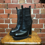 BALENCIAGA high hee leather boots