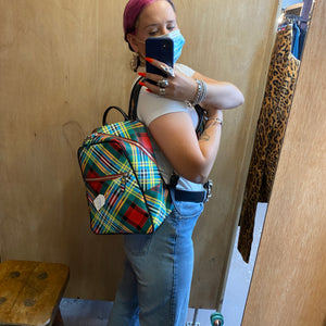 Vivienne westwood tartan on sale backpack