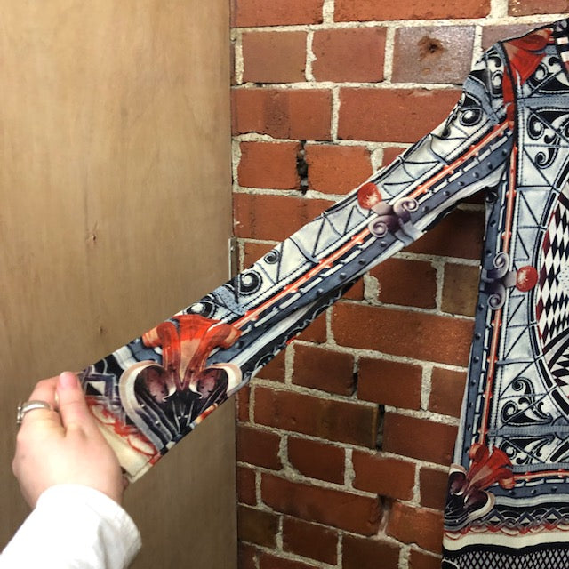 GAULTIER amazing patterned mesh dress