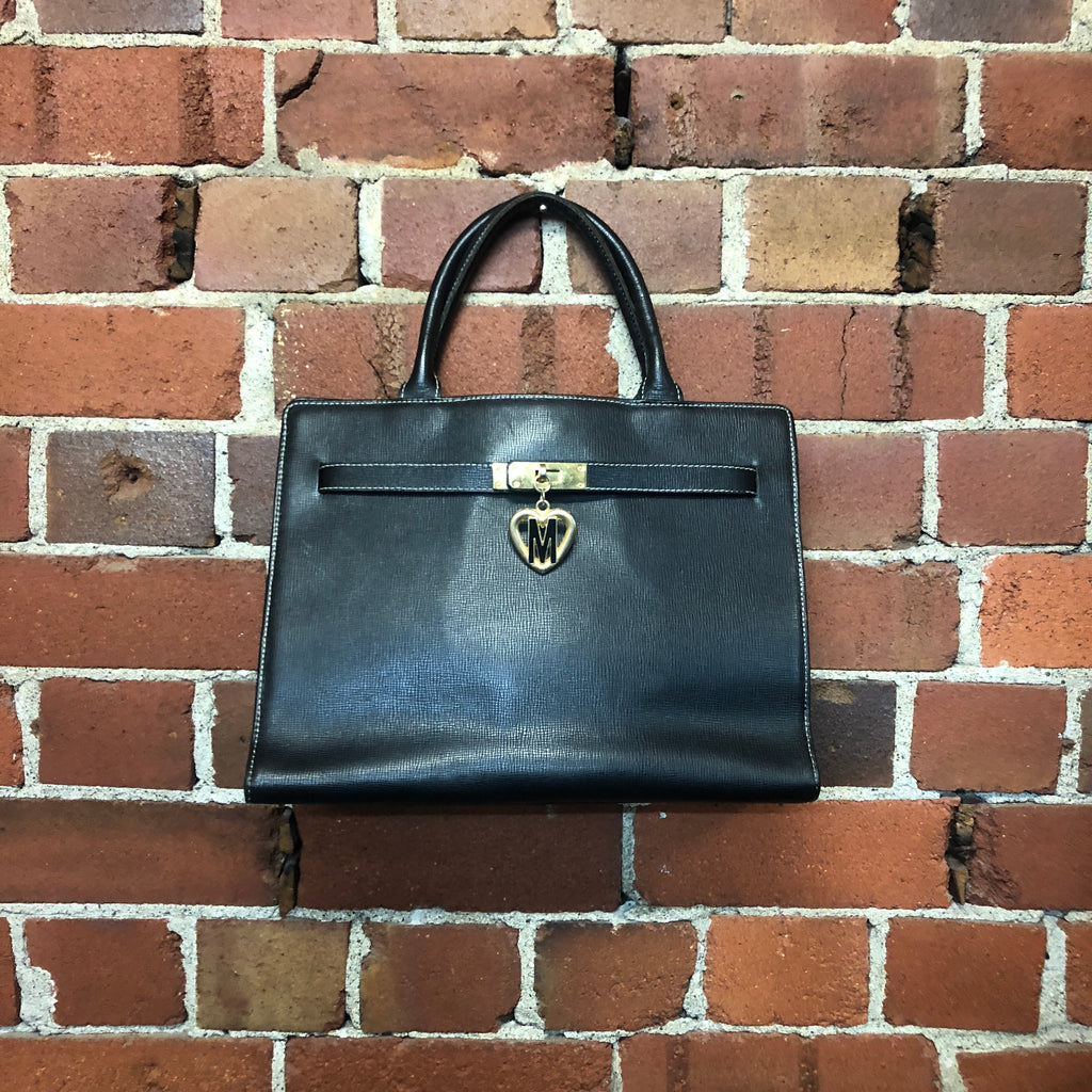 MOSCHINO birkin style leather bag
