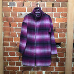 ASHLEY FOGAL tartan wool coat