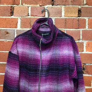 ASHLEY FOGAL tartan wool coat