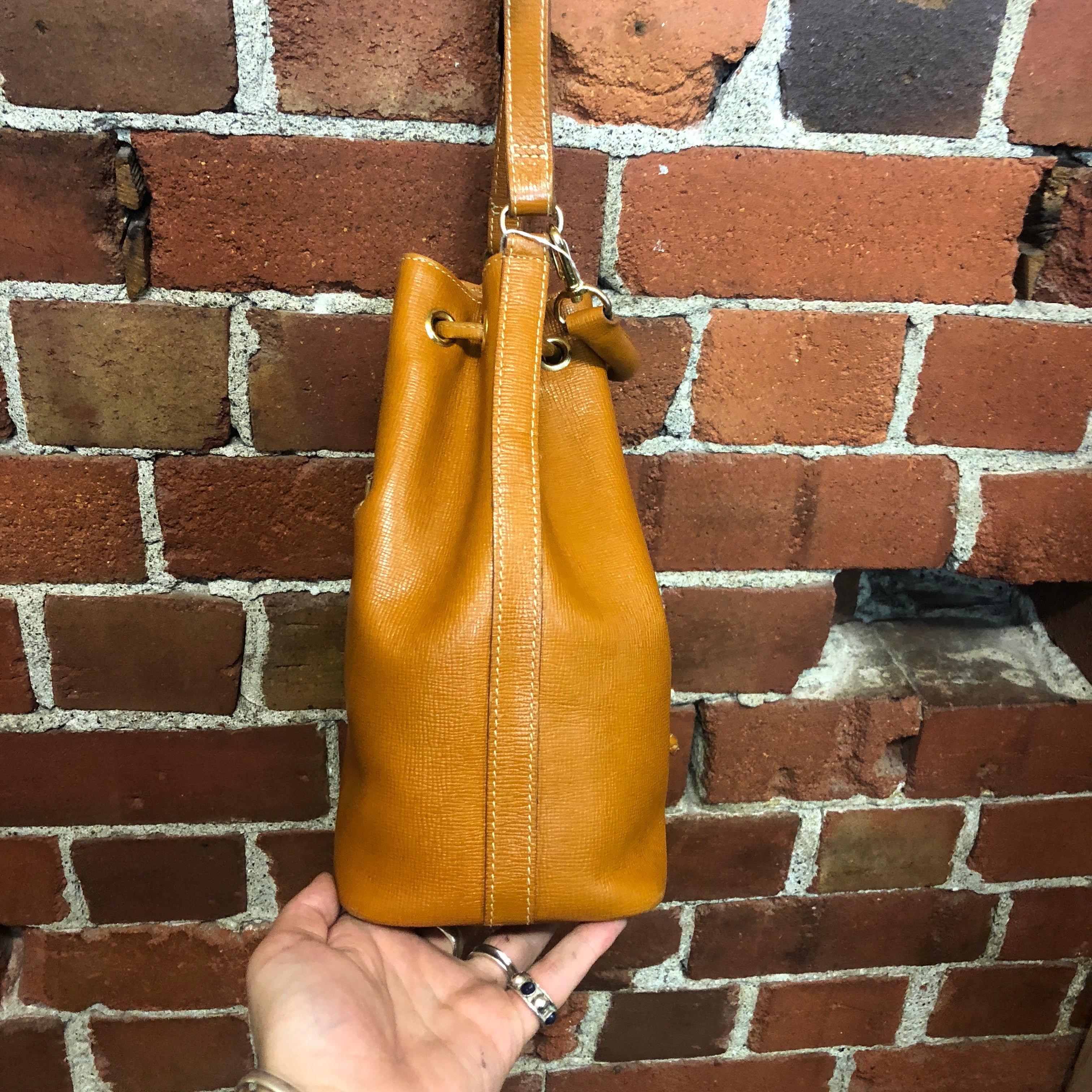 MOSCHINO 1990s leather tote bag