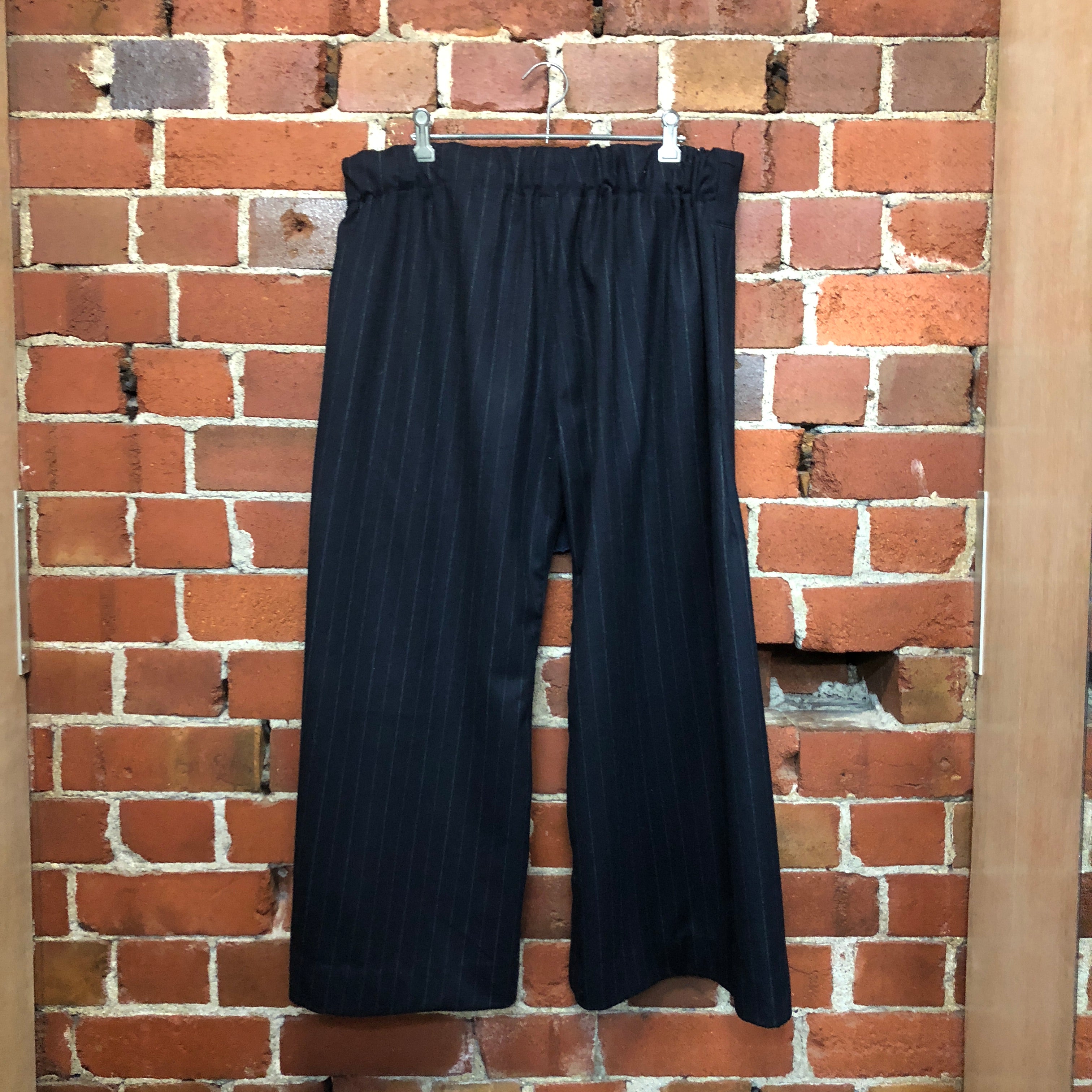 MASAMI wool pinstriped pants