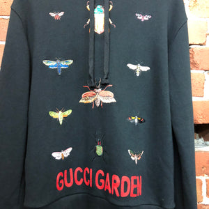 GUCCI 2018 bug embroidered hoody