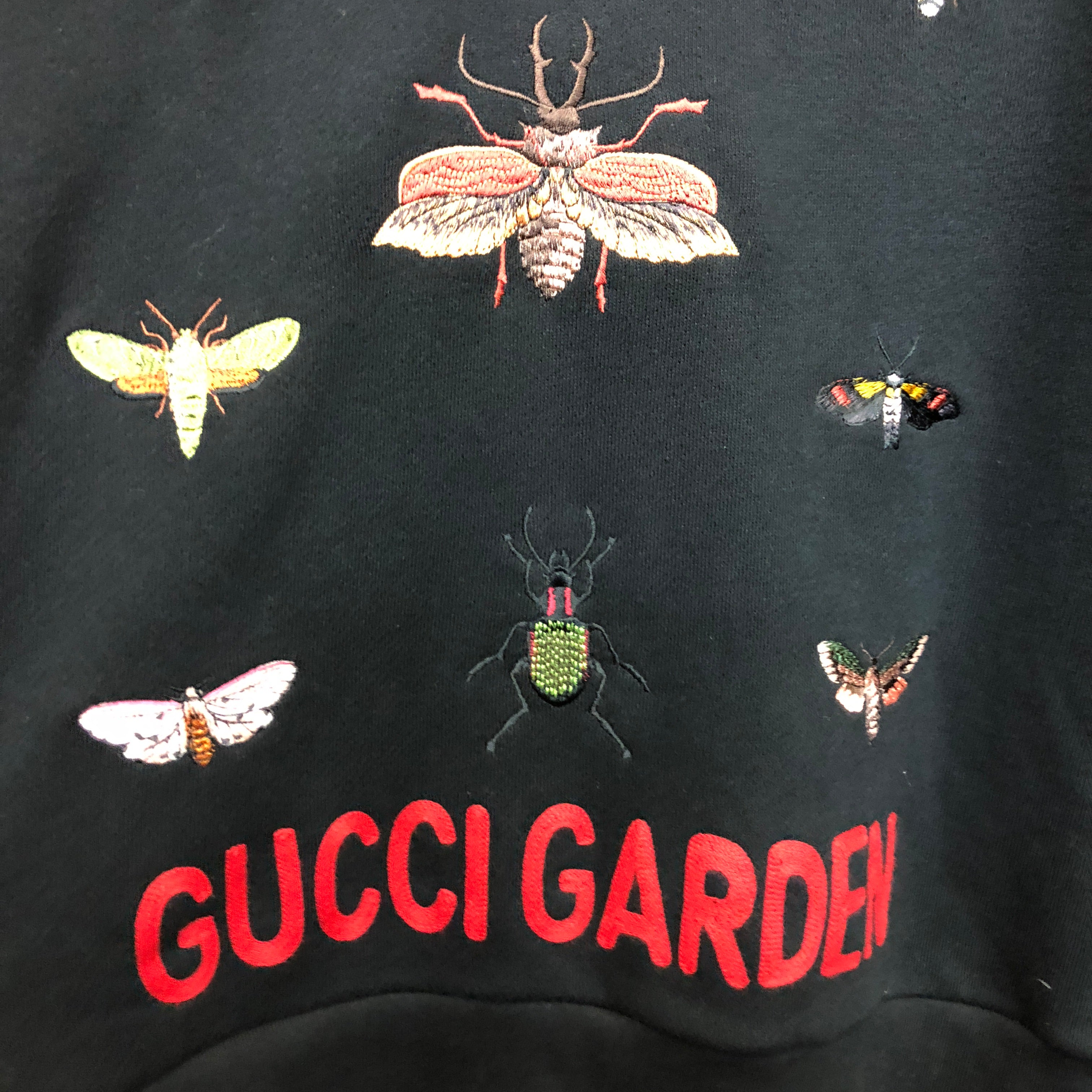 GUCCI 2018 bug embroidered hoody