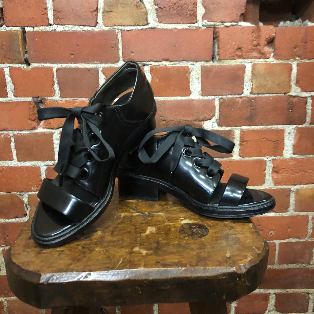 PHILLIP LIM cut out leather shoes 39