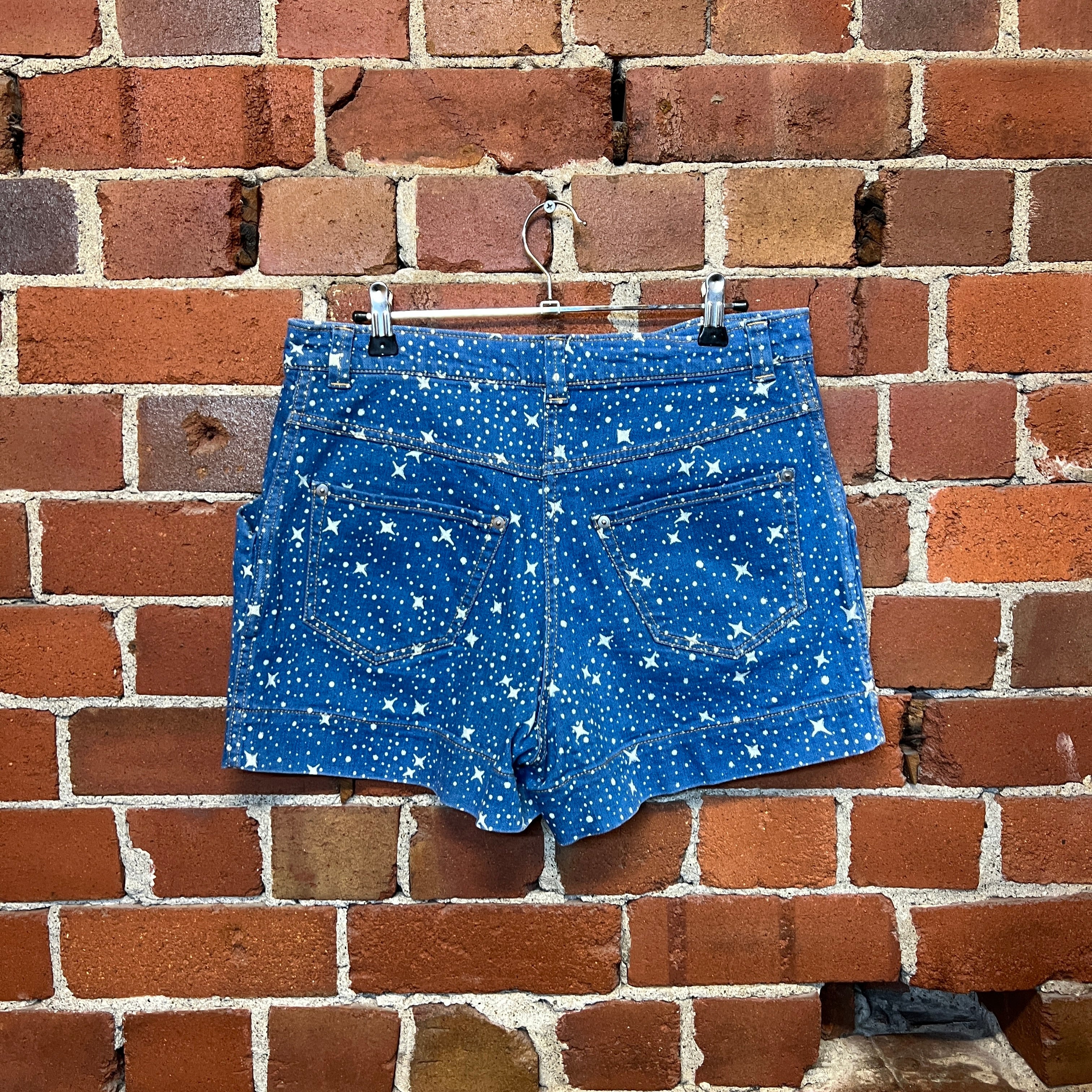 VIVIENNE WESTWOOD star print denim shorts
