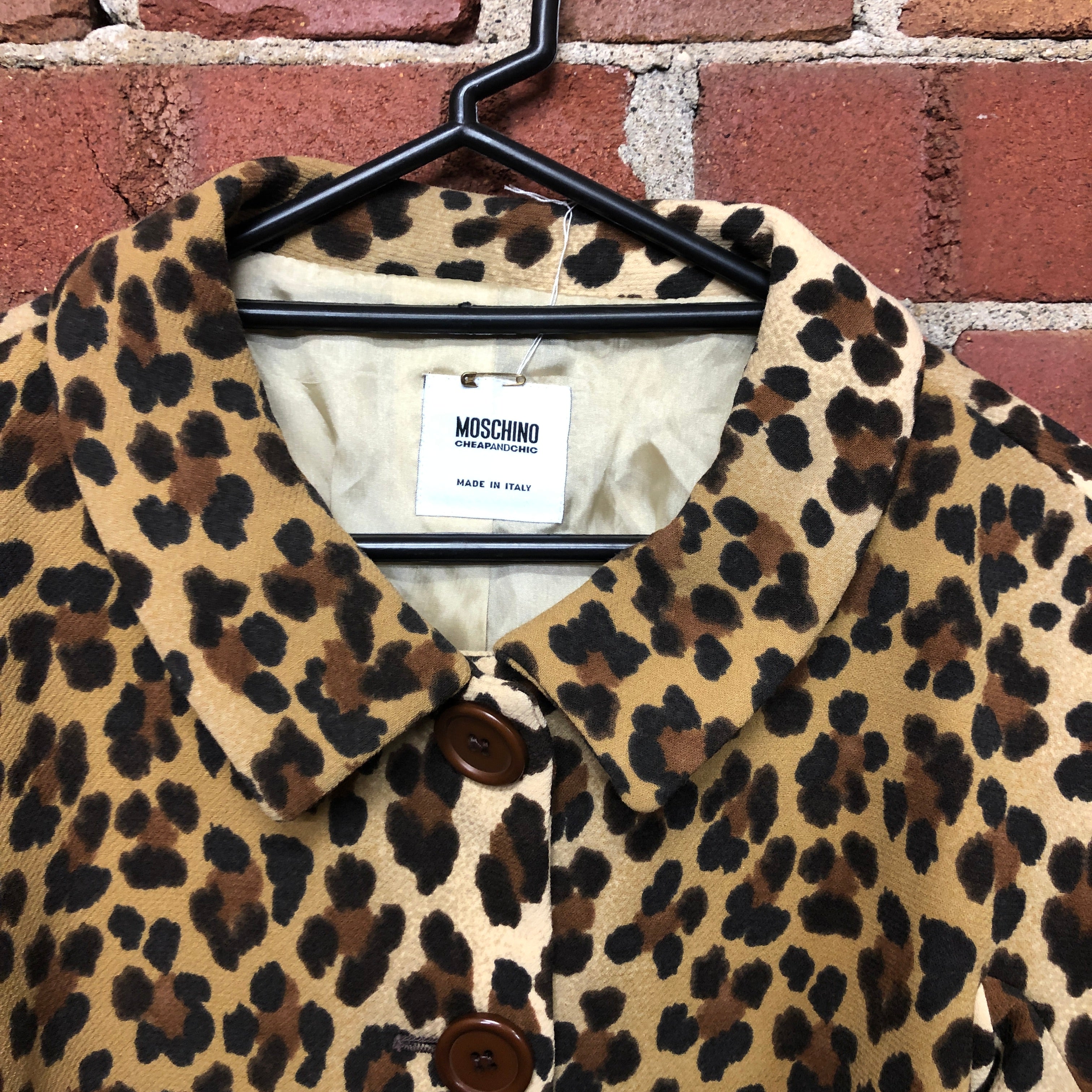 MOSCHINO classic leopard jacket