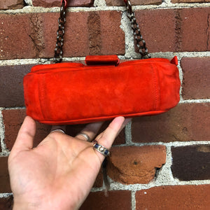 PRADA mini suede handbag