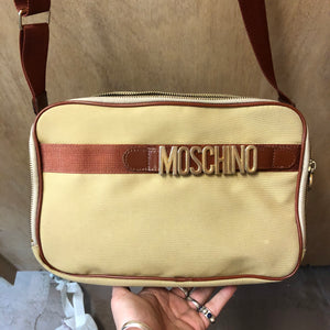 MOSCHINO 1990s satchel cross body bag