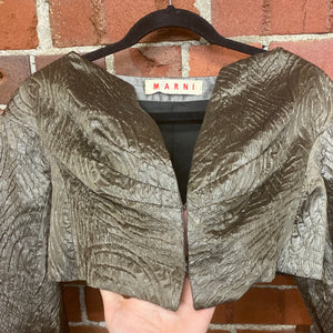 MARNI cropped textured jacket