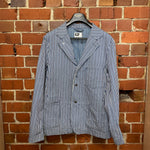 GARMENTS ENGINEERED striped denim jacket