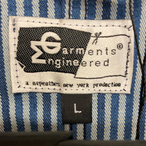GARMENTS ENGINEERED striped denim jacket