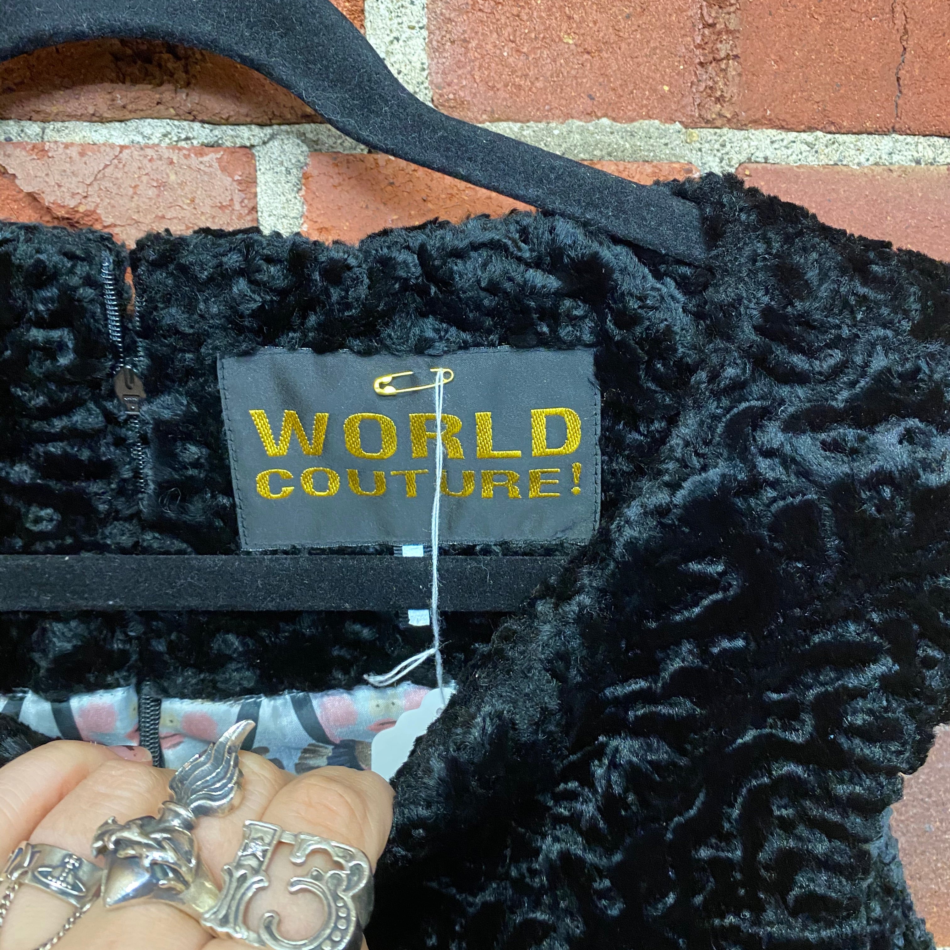 WORLD faux fur dress