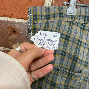 JUNYA WATANABE wool checked trousers