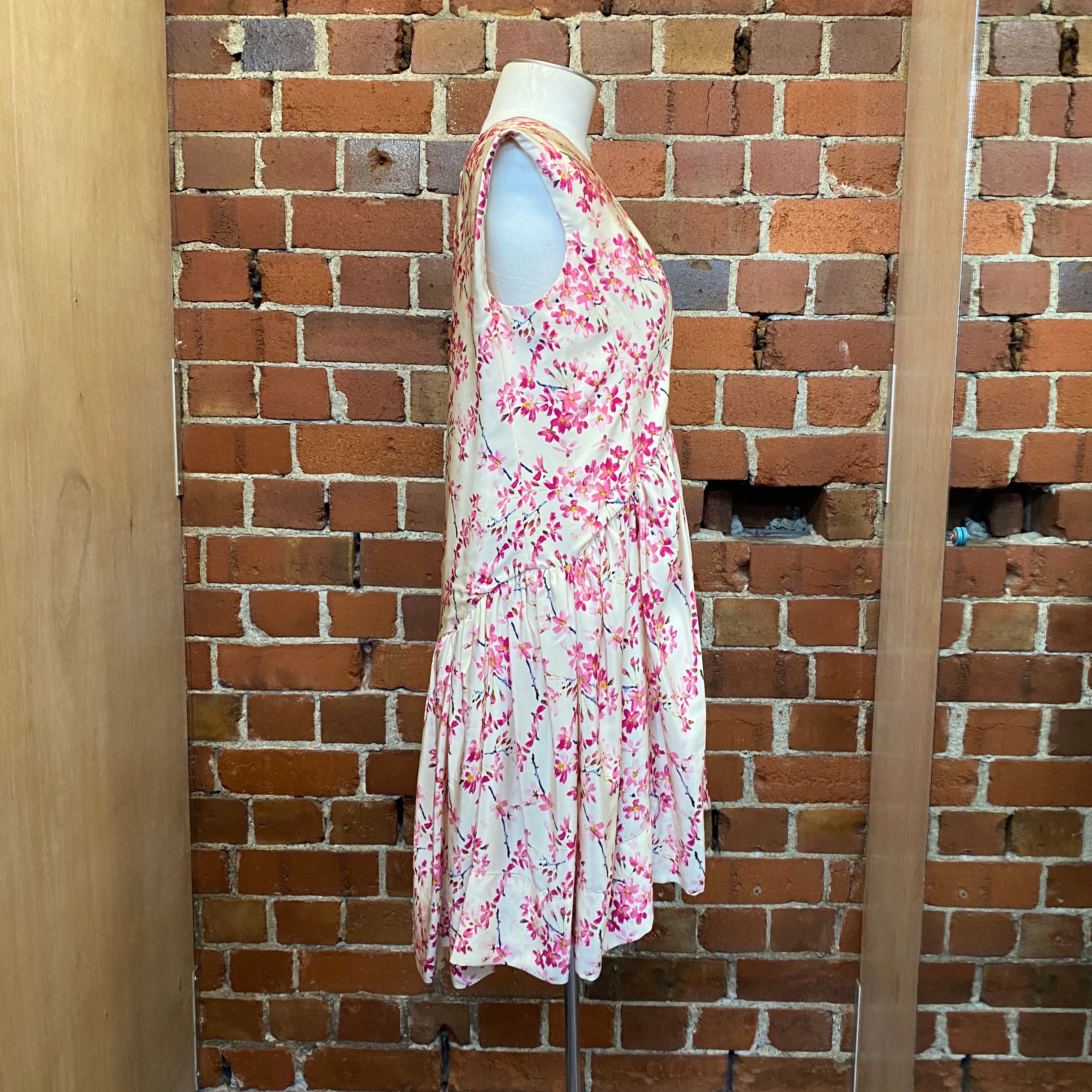 BALENCIAGA silk floral dress