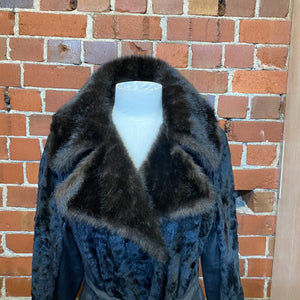 1970S incredible faux fur coat!