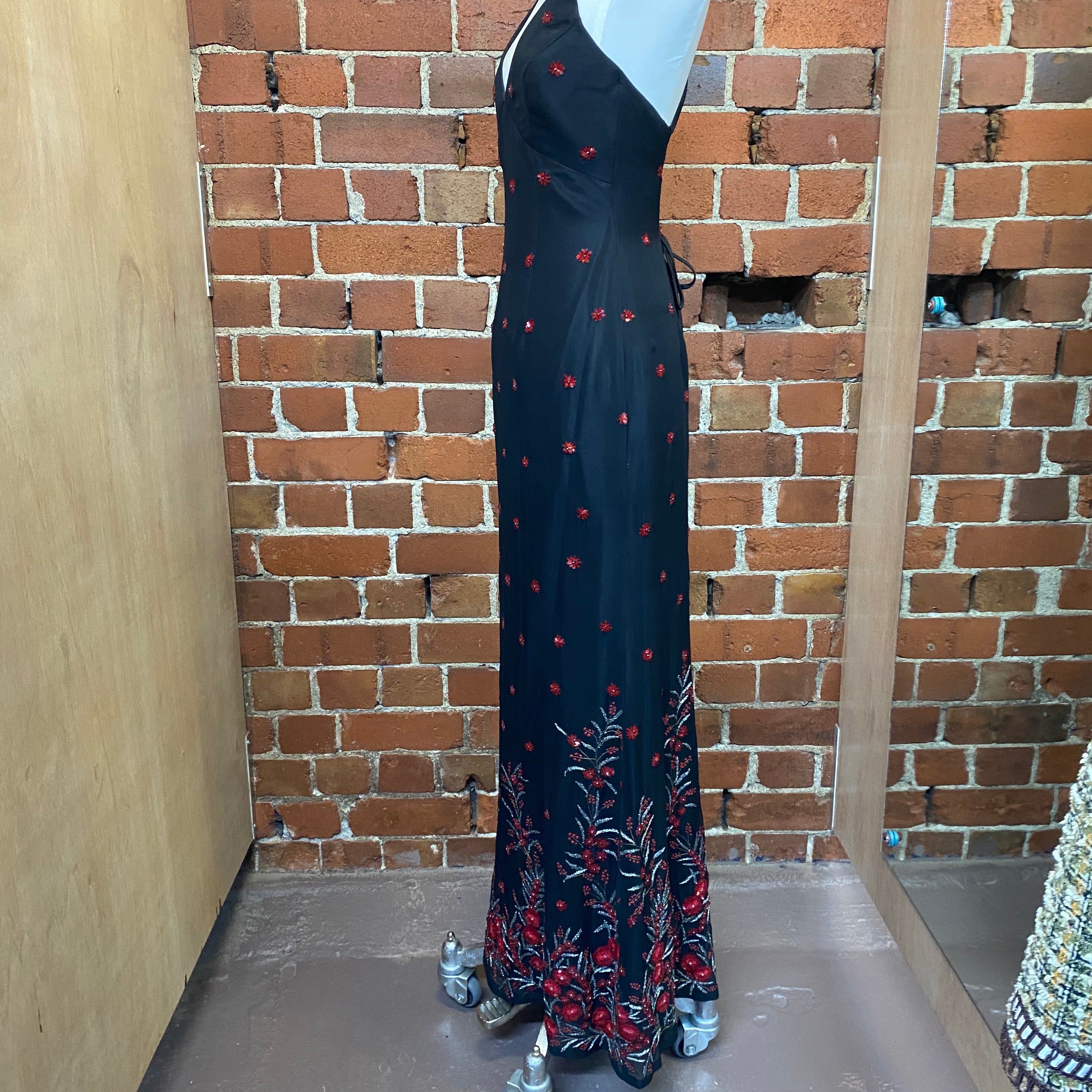 Designer English beaded gown