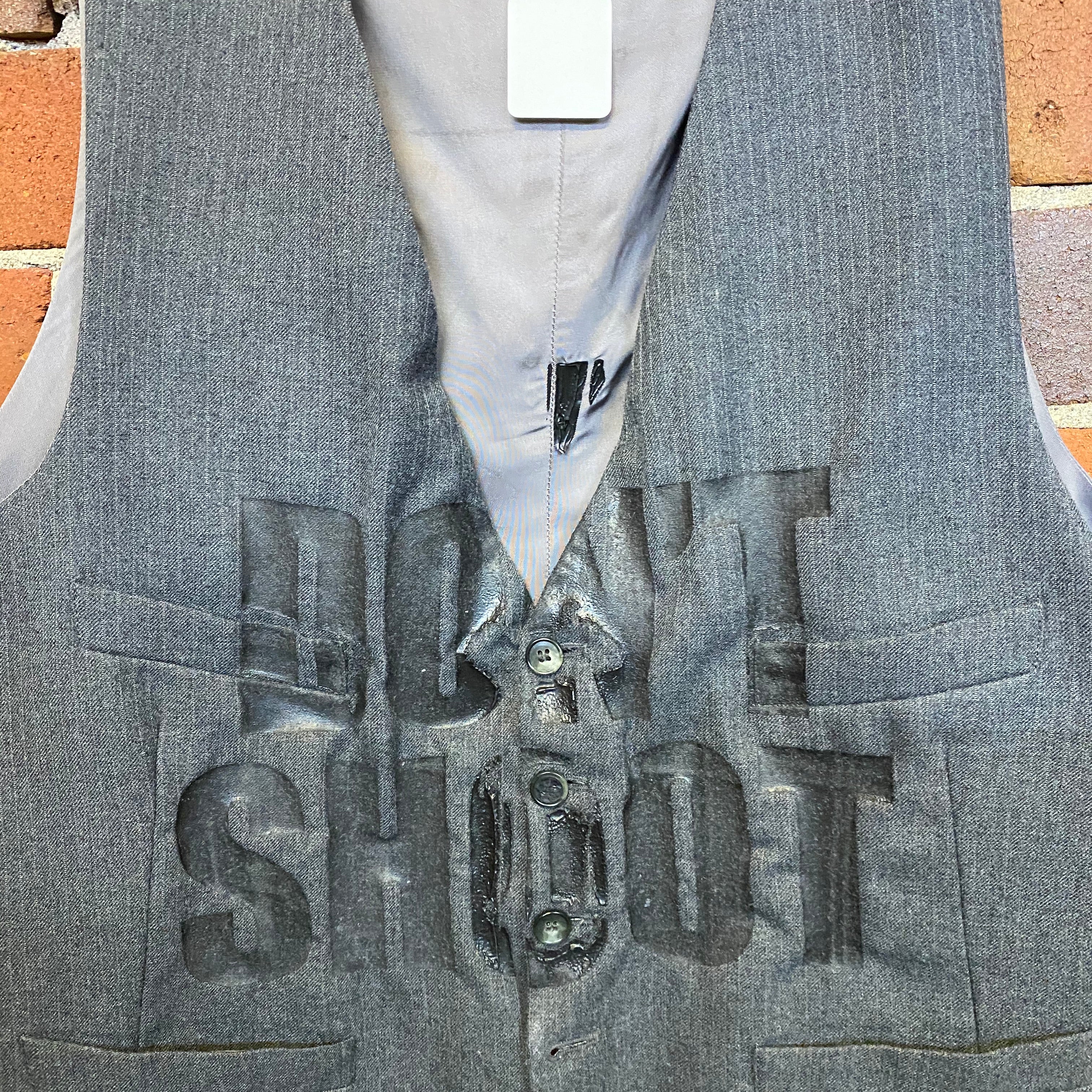 NOM-D 1990s' 'Dont Shoot' waistcoat