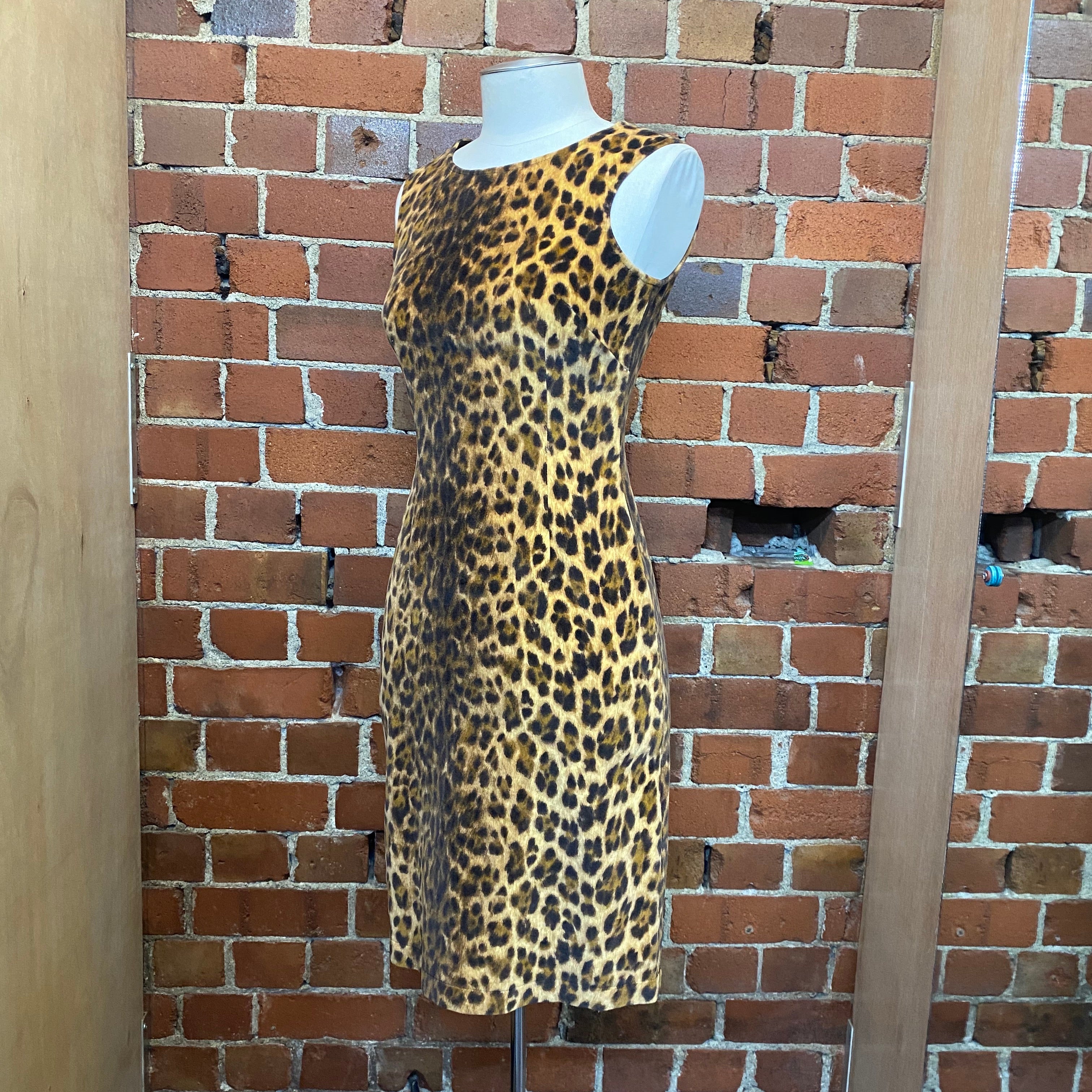 MOSCHINO 1990s leopard dress