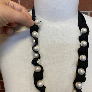 MARNI pearl and ribbon necklace /belt