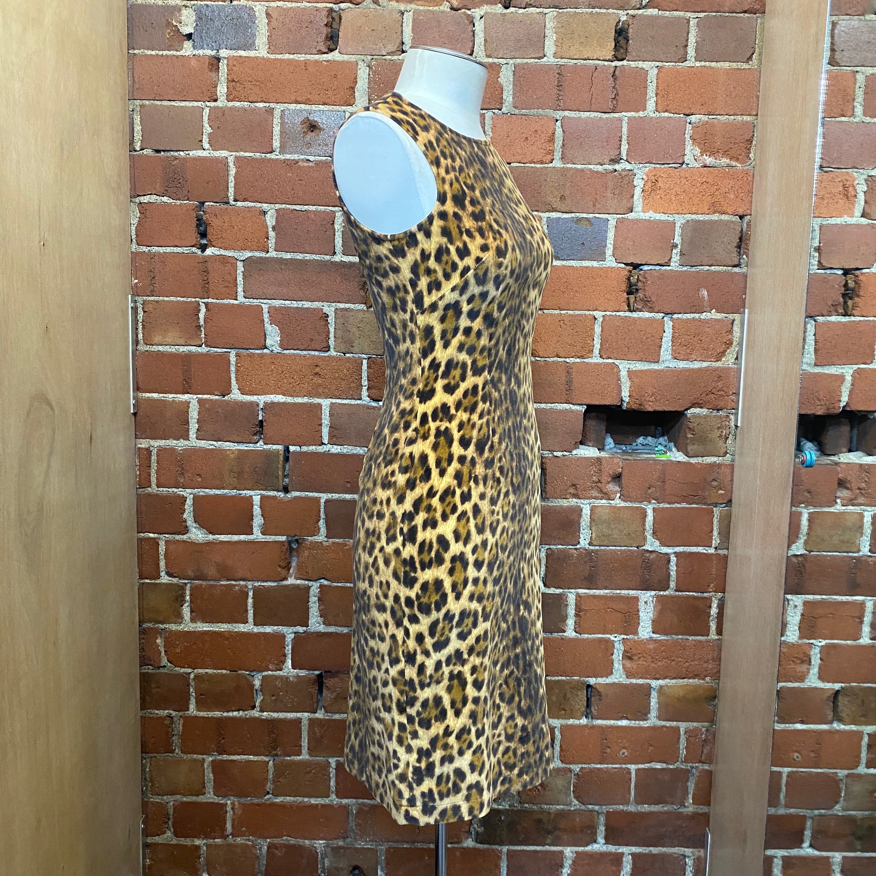 MOSCHINO 1990s leopard dress