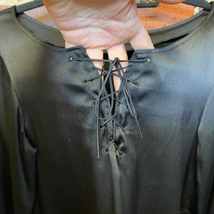 YOHJI YAMAMOTO silk black top