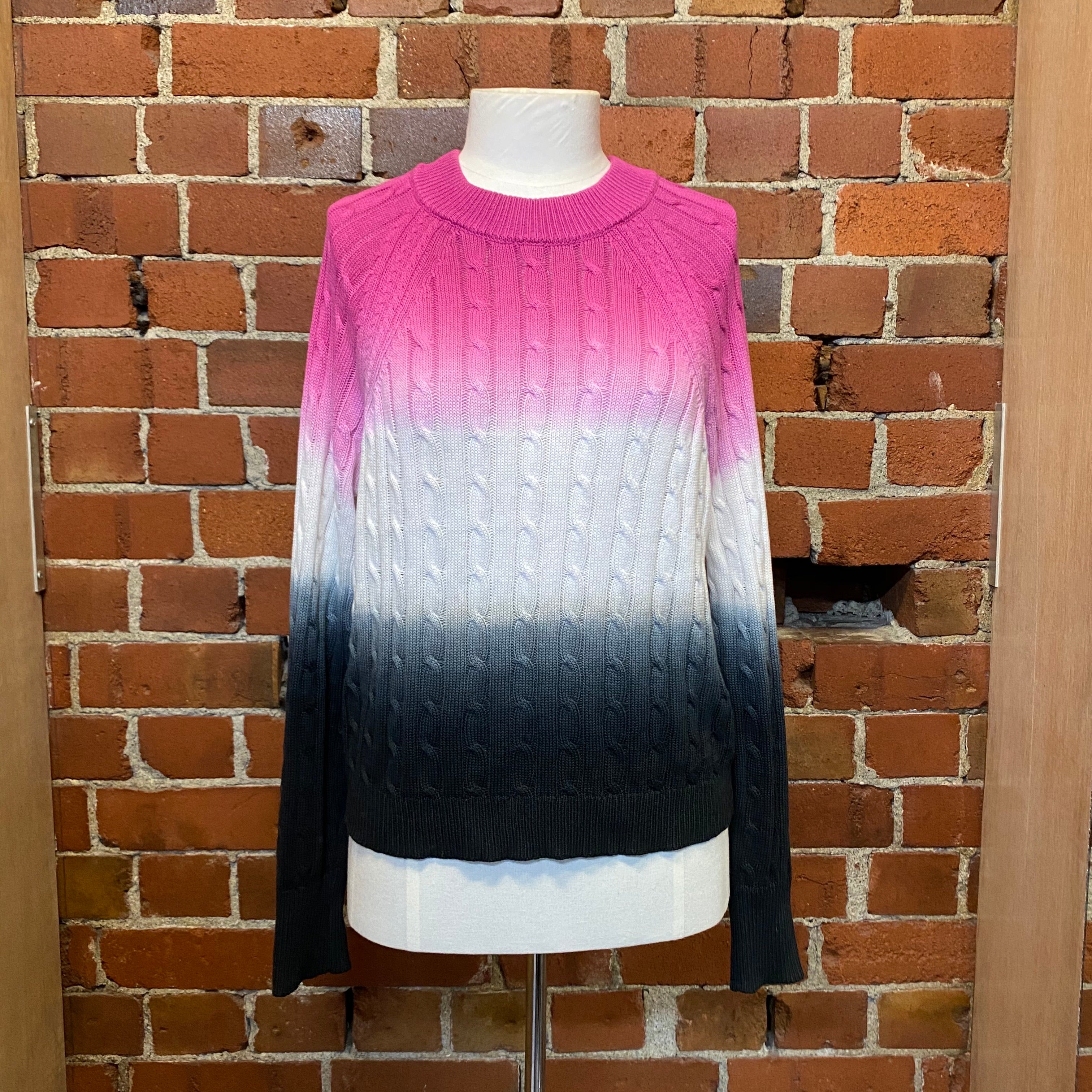 VEDA 100% cotton cable knit jumper