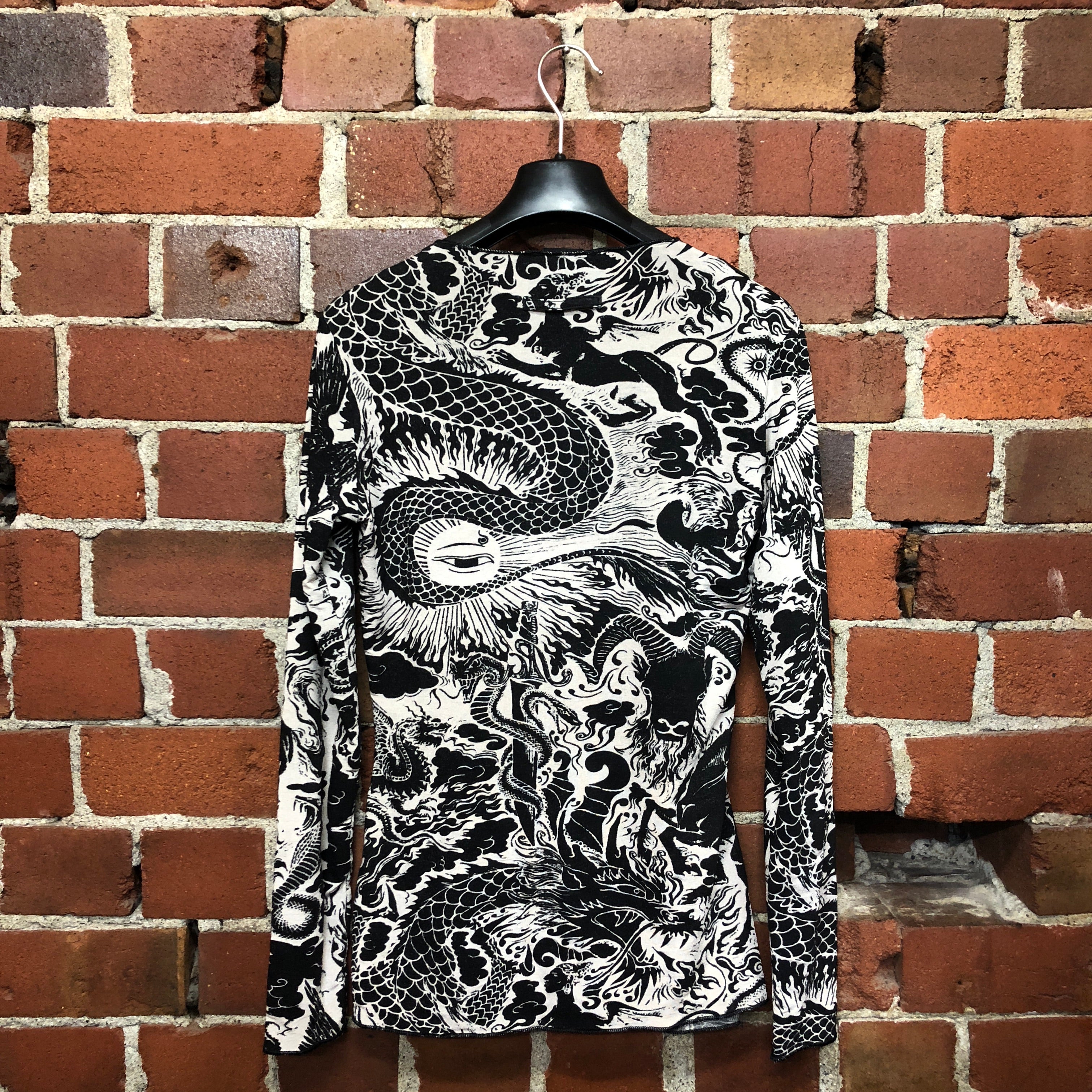 JEAN PAUL GAULTIER 1990s dragon print top