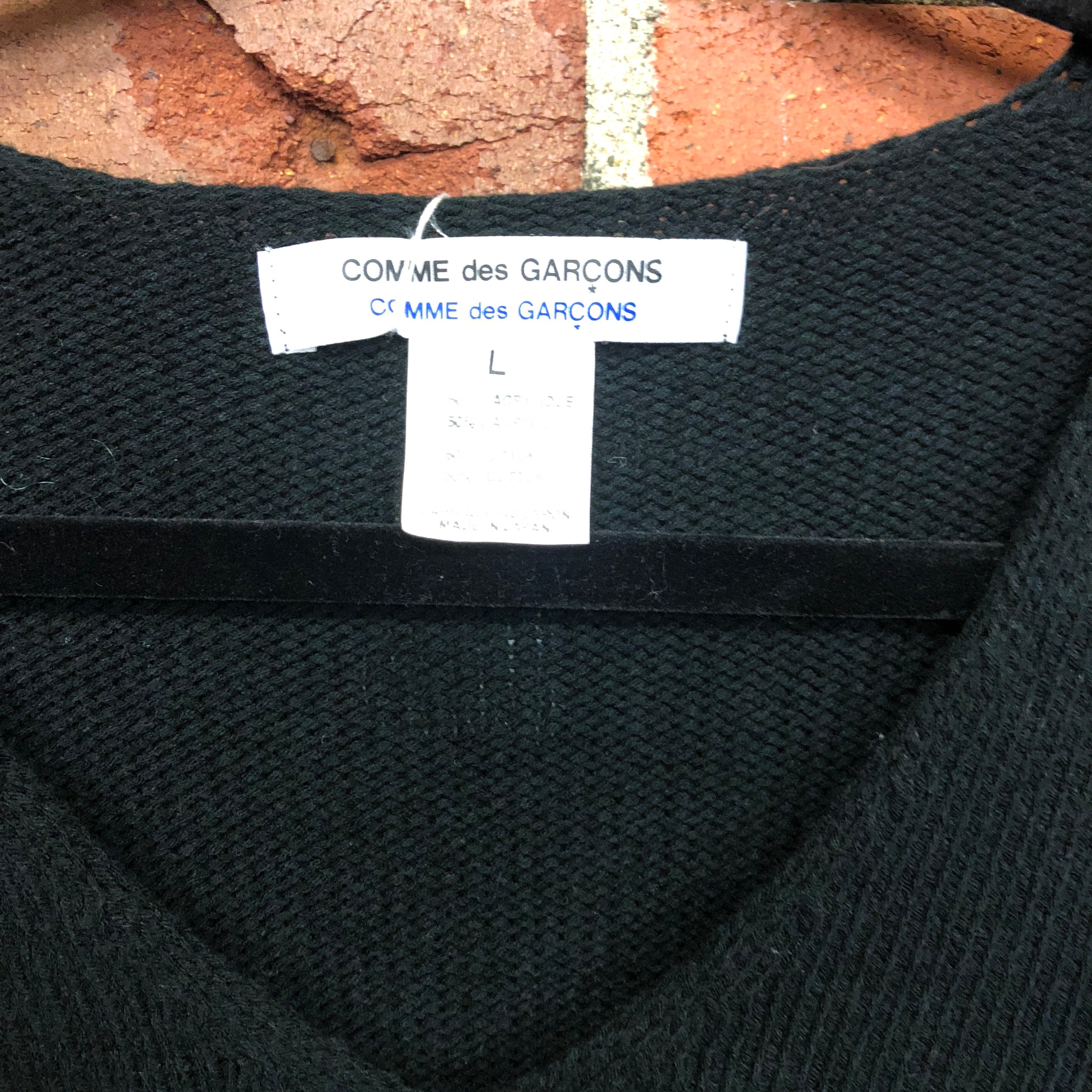 COMME DES GARÇONS hole front jumper