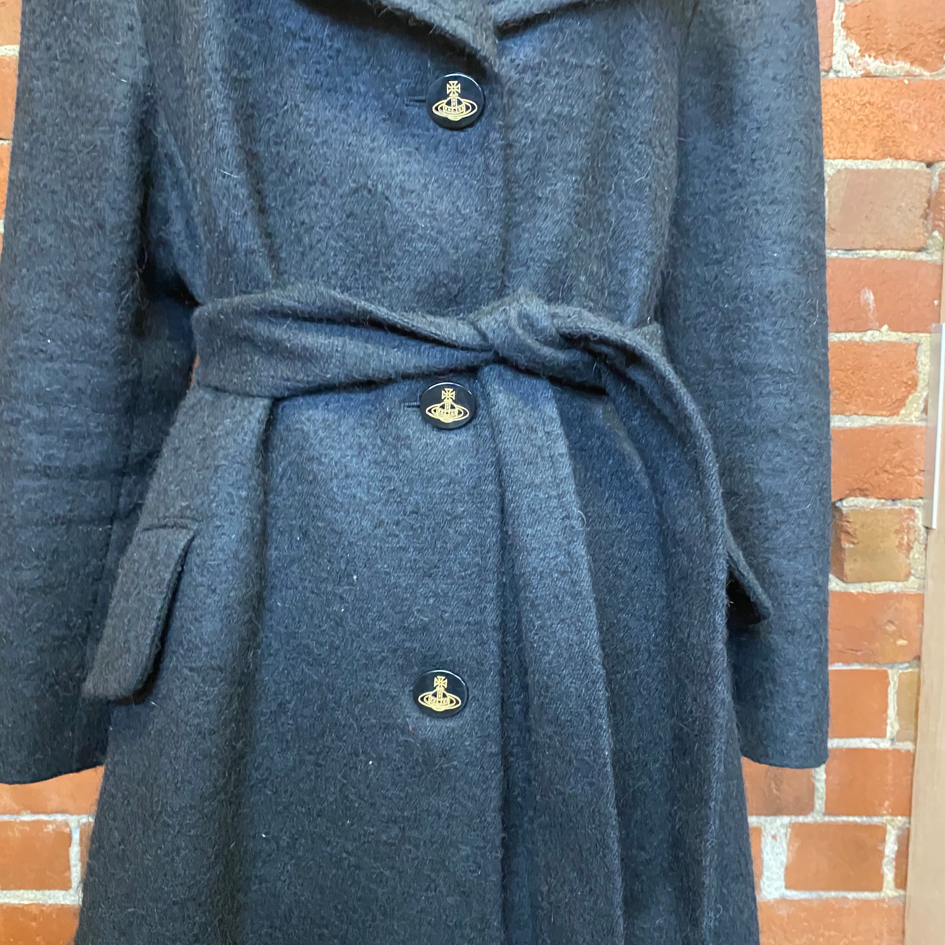 VIVIENNE WESTWOOD mohair blend wool coat