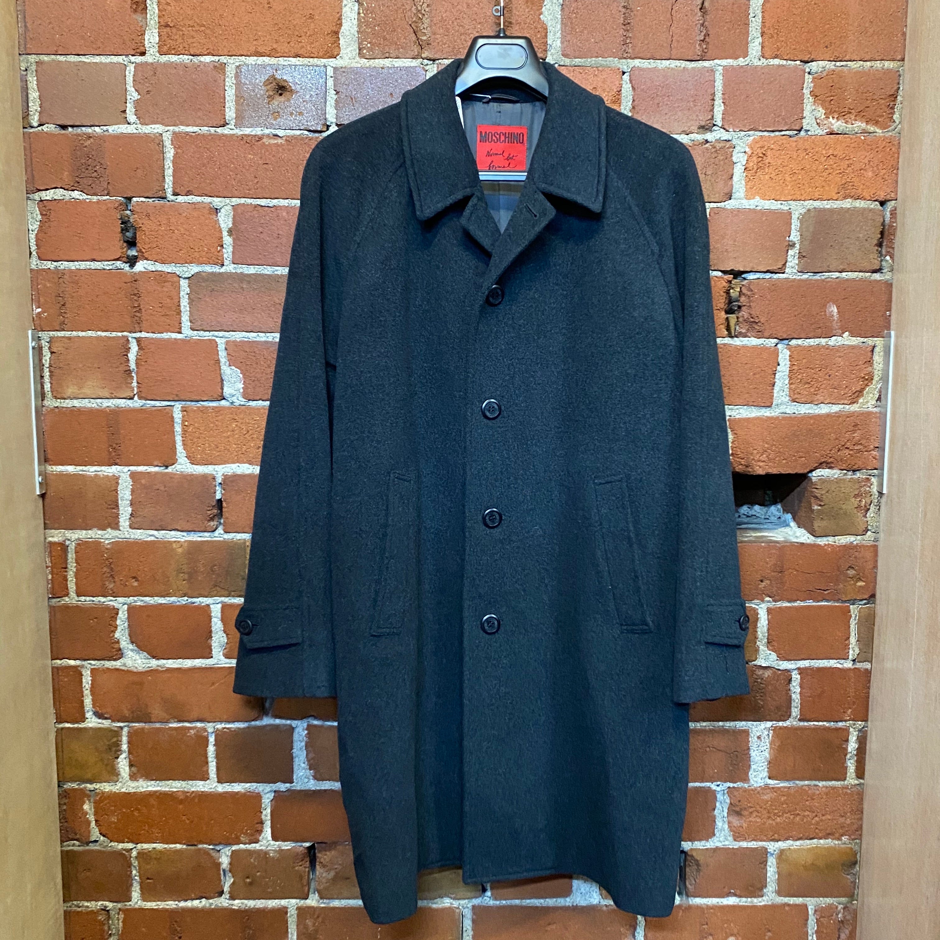 MOSCHINO 1990s Formal not Normal wool coat