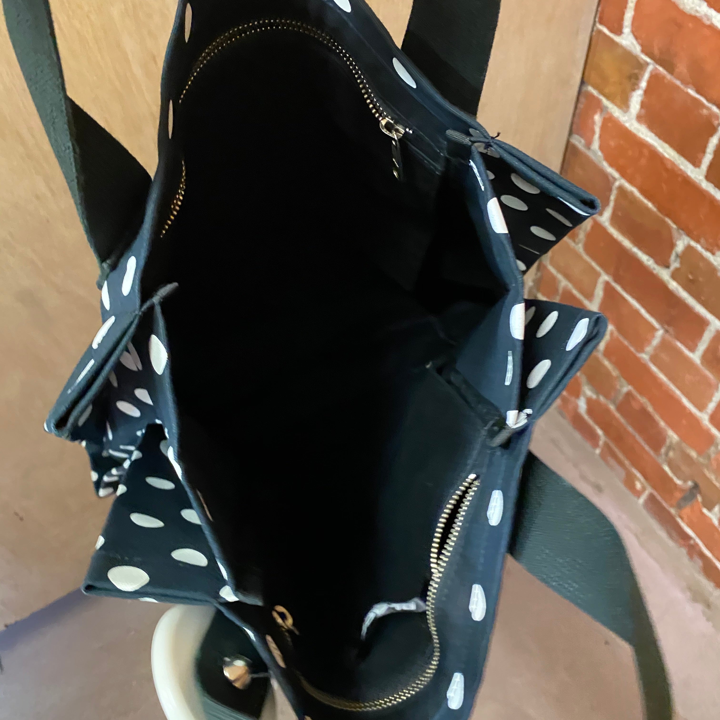 COMME DES GARÇONS BLACK polka dot bag