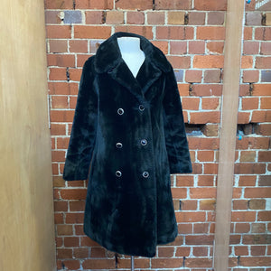1960s plush faux fur coat