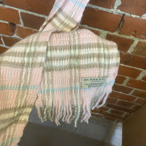 BURBERRY cashmere and wool scarf