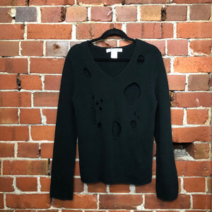 COMME DES GARÇONS hole front jumper